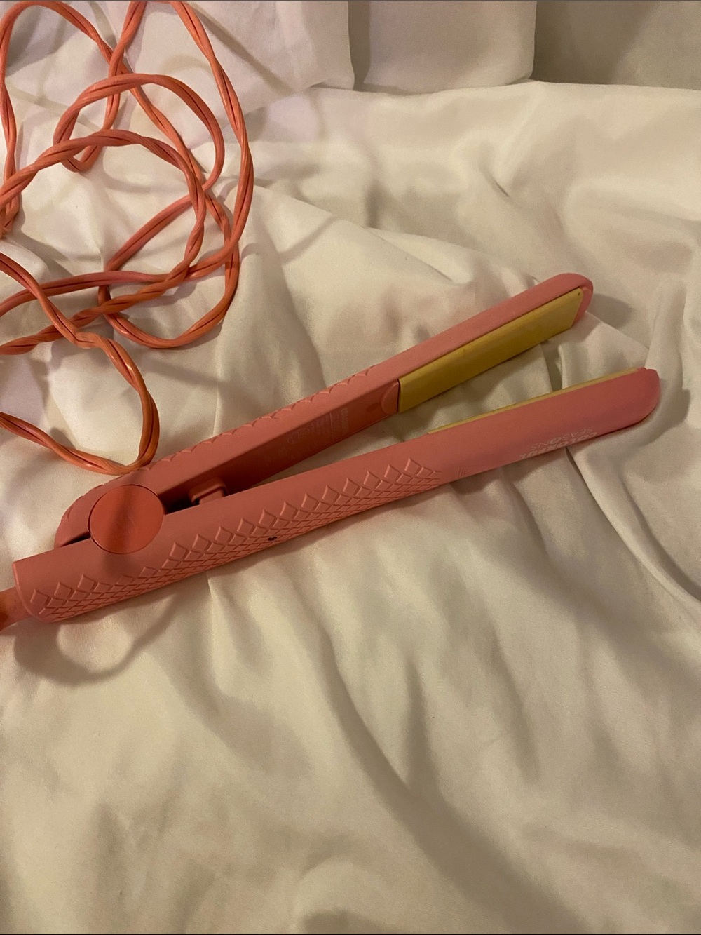 Pink Ceramic Mini Hair Straightener for Women